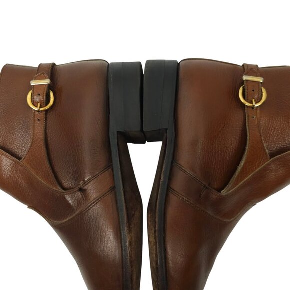 French Shriner Ankle Boot Mens 8.5 E Vintage Dress Monk Strap Buckle Leather - Picture 16 of 16